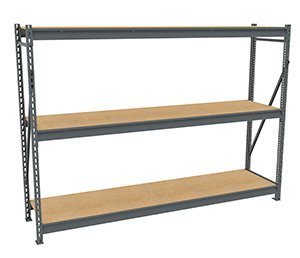 Tennsco (BU-962472PS) Bulk Storage Rack Starter Unit With Particleboard Decking - BU-962472PS - 96"w x 24"d x 72"h
