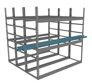 Tennsco (PR-601860-6) Z-Line Horizontal Bar Rack - PR-601860-6-56"w x 60"d x 60"h