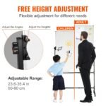 VEVOR Rolling Magnetic Whiteboard, Double-sided Mobile Whiteboard 24x48 Inches, Adjustable Height Dry Erase Board with Wheels, 1 Magnetic Erase & 3 Dry Erase Markers & Movable Tray for Office School - Image 9
