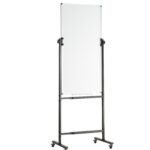 VEVOR Rolling Magnetic Whiteboard, Double-sided Mobile Whiteboard 24x48 Inches, Adjustable Height Dry Erase Board with Wheels, 1 Magnetic Erase & 3 Dry Erase Markers & Movable Tray for Office School - Image 3