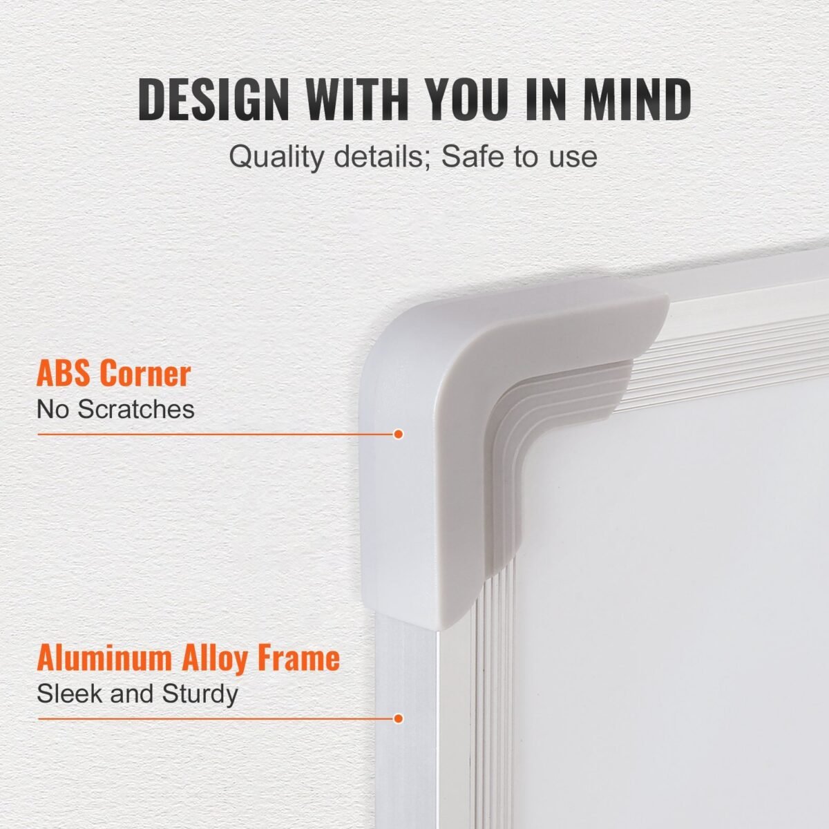 VEVOR Magnetic Whiteboard, 24 x 18 Inches, Dry Erase Board for Wall with Aluminum Frame, White Board Includes 1 Magnetic Erase & 2 Dry Erase Marker & Movable Tray for Office Home Restaurant and School - Image 10