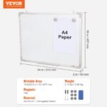 VEVOR Magnetic Whiteboard, 24 x 18 Inches, Dry Erase Board for Wall with Aluminum Frame, White Board Includes 1 Magnetic Erase & 2 Dry Erase Marker & Movable Tray for Office Home Restaurant and School - Image 7