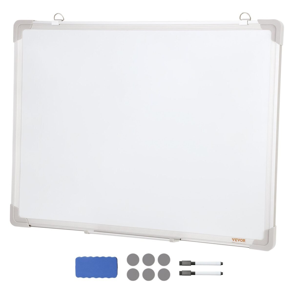 VEVOR Magnetic Whiteboard, 24 x 18 Inches, Dry Erase Board for Wall with Aluminum Frame, White Board Includes 1 Magnetic Erase & 2 Dry Erase Marker & Movable Tray for Office Home Restaurant and School - Image 5
