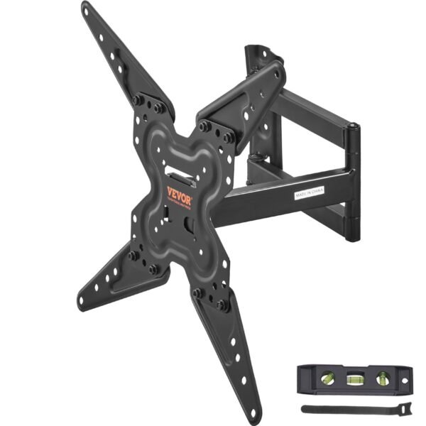 VEVOR RLMF3-E Full Motion TV Mount Fits for Most 26-55 inch TVs, Swivel Tilt Horizontal Adjustment TV Wall Mount Bracket with Articulating Arm, Max VESA 400x400mm , Holds up to 99 lbs