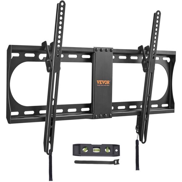 VEVOR RLLT2-F Universal TV Wall Mount, Low Profile TV Mount Fits for Most 37-70 inch TVs, Tilt Wall Mount TV Brackets, Max VESA 600x400mm, Holds up to 132 lbs