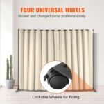 VEVOR Room Divider 8 ft x 10 ft - Off White - Image 10