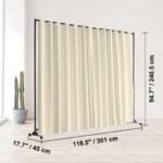 VEVOR Room Divider 8 ft x 10 ft - Off White - Image 7
