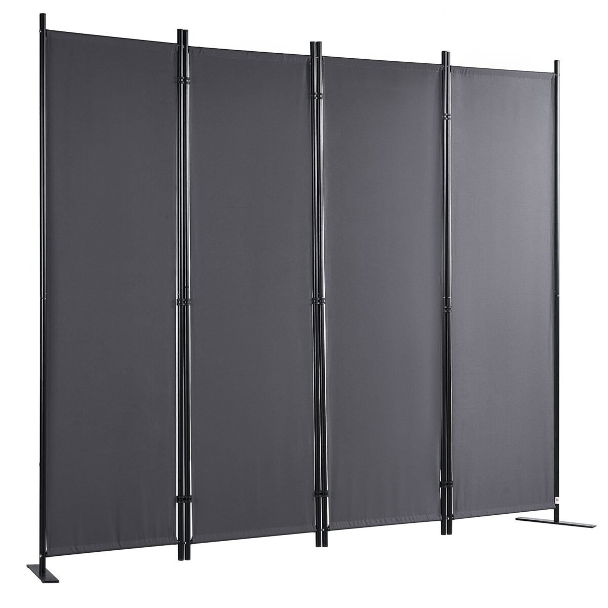 VEVOR 4 Panel Room Divider 5.6 ft (88×67.5inch) Gray - Image 4