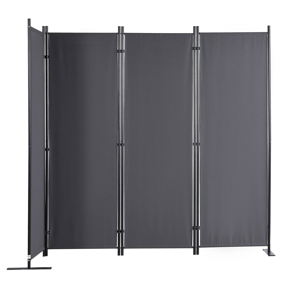 VEVOR 4 Panel Room Divider 5.6 ft (88×67.5inch) Gray - Image 2