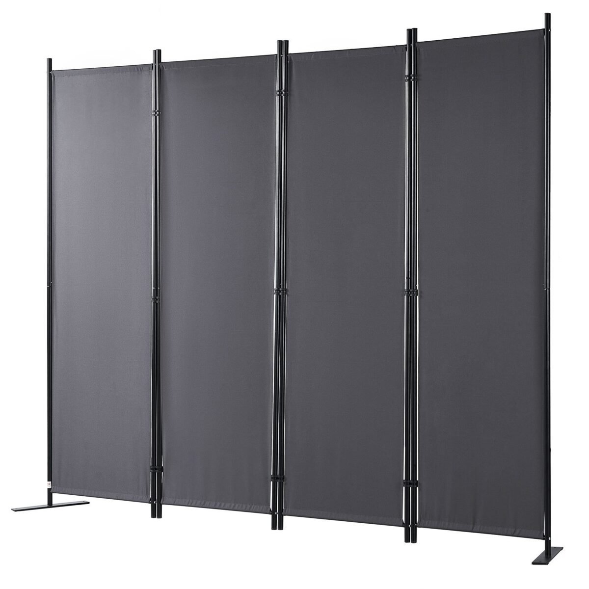 VEVOR 4 Panel Room Divider 5.6 ft (88×67.5inch) Gray - Image 5