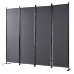 VEVOR 4 Panel Room Divider 5.6 ft (88×67.5inch) Gray - Image 5