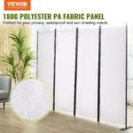 VEVOR 4 Panel Room Divider 5.6 ft (88×67.5inch) White - Image 12
