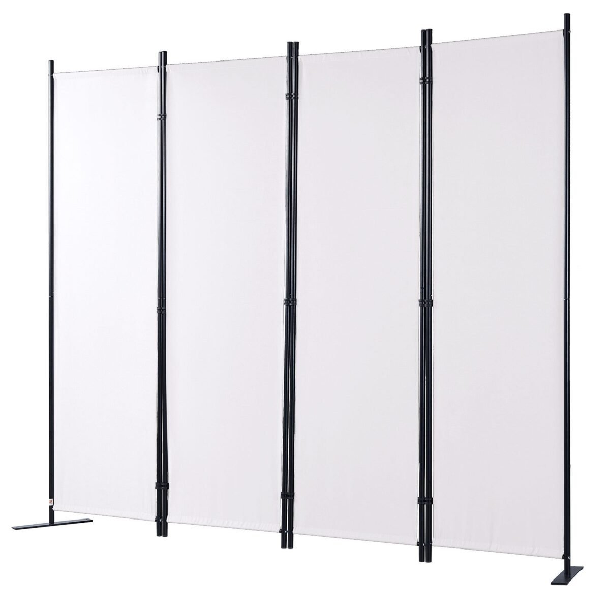 VEVOR 4 Panel Room Divider 5.6 ft (88×67.5inch) White - Image 5