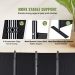 VEVOR 4 Panel Room Divider 5.6 ft (88×67.5inch) Black - Image 11