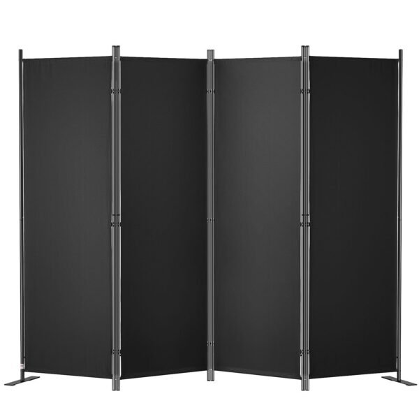 VEVOR 4 Panel Room Divider 5.6 ft (88×67.5inch) Black