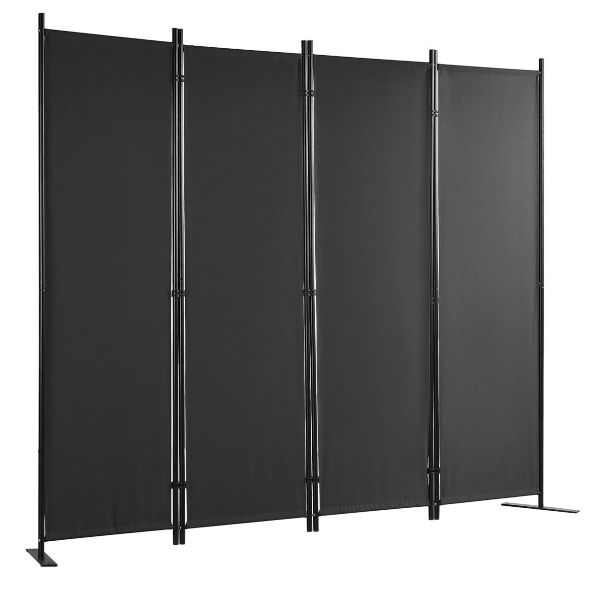 VEVOR 4 Panel Room Divider 5.6 ft (88×67.5inch) Black - Image 4