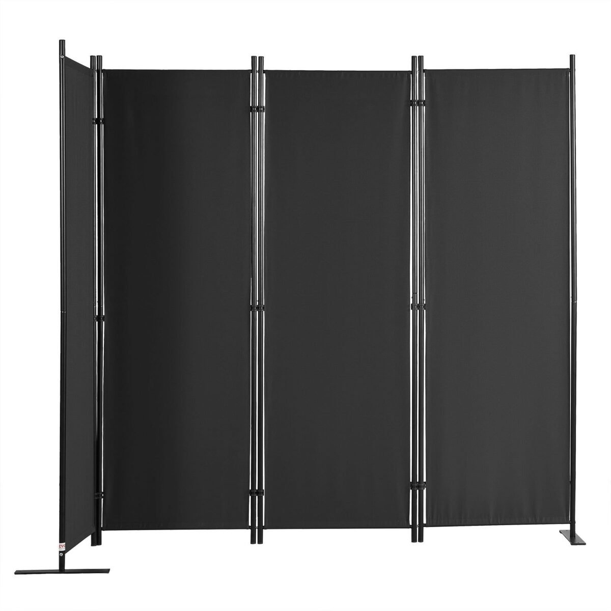 VEVOR 4 Panel Room Divider 5.6 ft (88×67.5inch) Black - Image 2