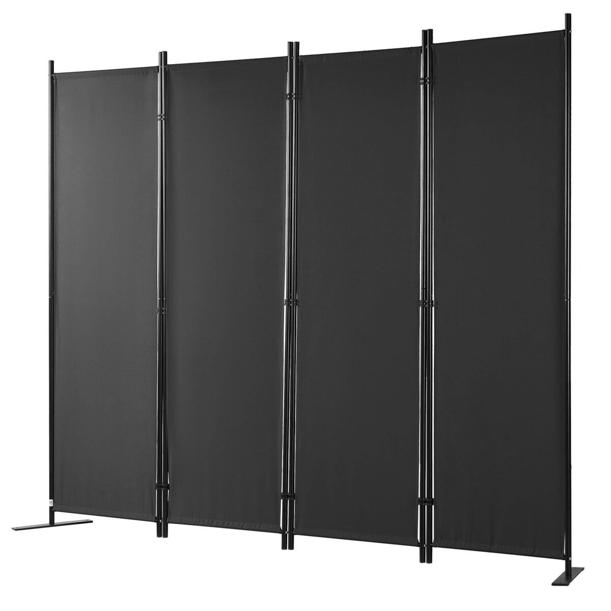 VEVOR 4 Panel Room Divider 5.6 ft (88×67.5inch) Black - Image 5