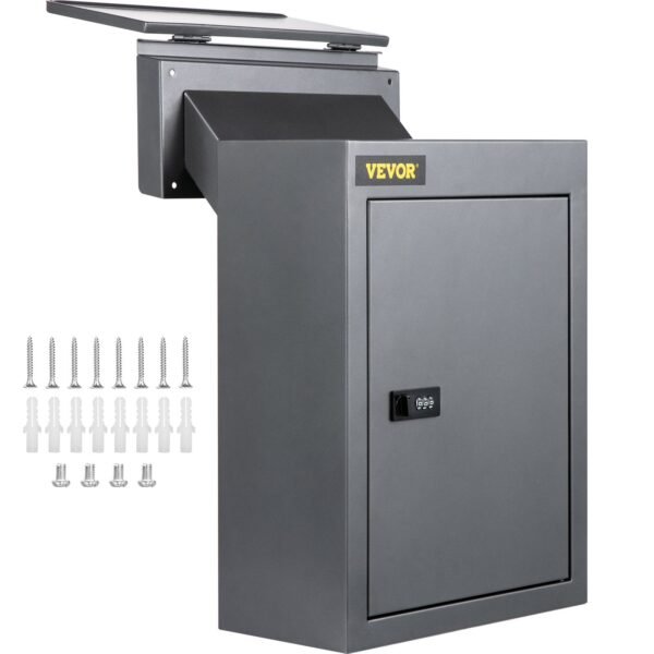 VEVOR BGX-47 Through The Wall Drop Box, 12.5''x6.3''x16.9'' Grey