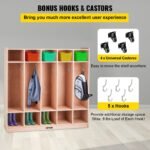 VEVOR Preschool Cubby Lockers 5-Section - Image 9