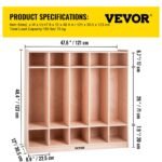VEVOR Preschool Cubby Lockers 5-Section - Image 7