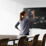 VEVOR GB-2436-MB Magnetic Glass Whiteboard, Dry Erase Board 36"x24", Wall-Mounted Large White Glassboard Frameless, with Marker Tray, an Eraser and 2 Markers, Black - Image 6
