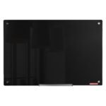 VEVOR GB-2436-MB Magnetic Glass Whiteboard, Dry Erase Board 36"x24", Wall-Mounted Large White Glassboard Frameless, with Marker Tray, an Eraser and 2 Markers, Black - Image 4