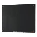 VEVOR GB-2436-MB Magnetic Glass Whiteboard, Dry Erase Board 36"x24", Wall-Mounted Large White Glassboard Frameless, with Marker Tray, an Eraser and 2 Markers, Black - Image 2