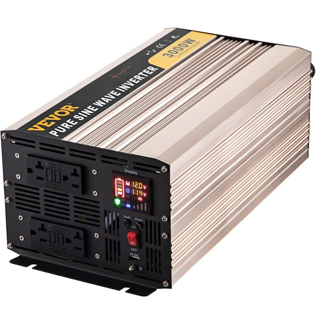 VEVOR ZPX-3000W Pure Sine Wave Inverter, 3000 Watt - Image 2