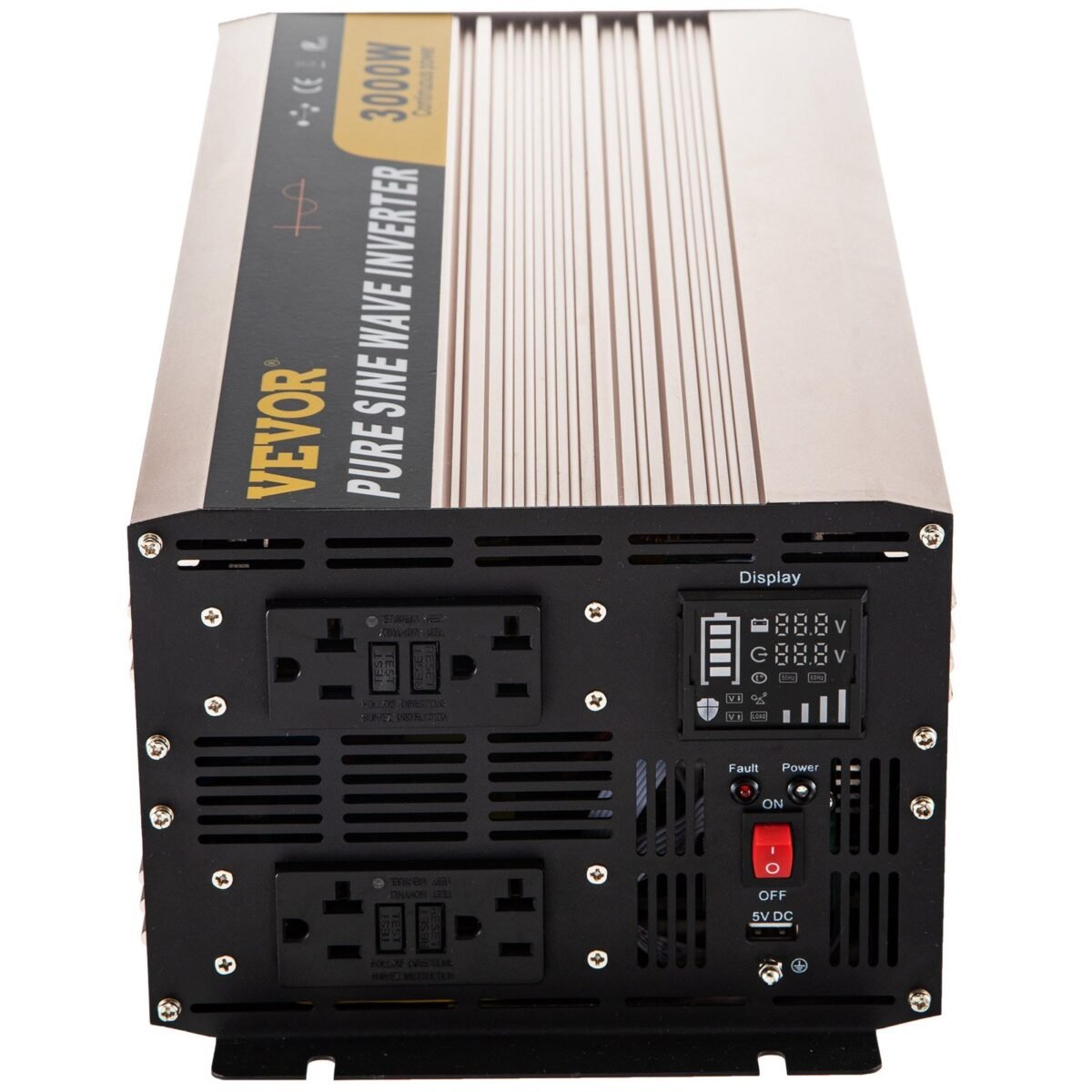 VEVOR ZPX-3000W Pure Sine Wave Inverter, 3000 Watt - Image 5