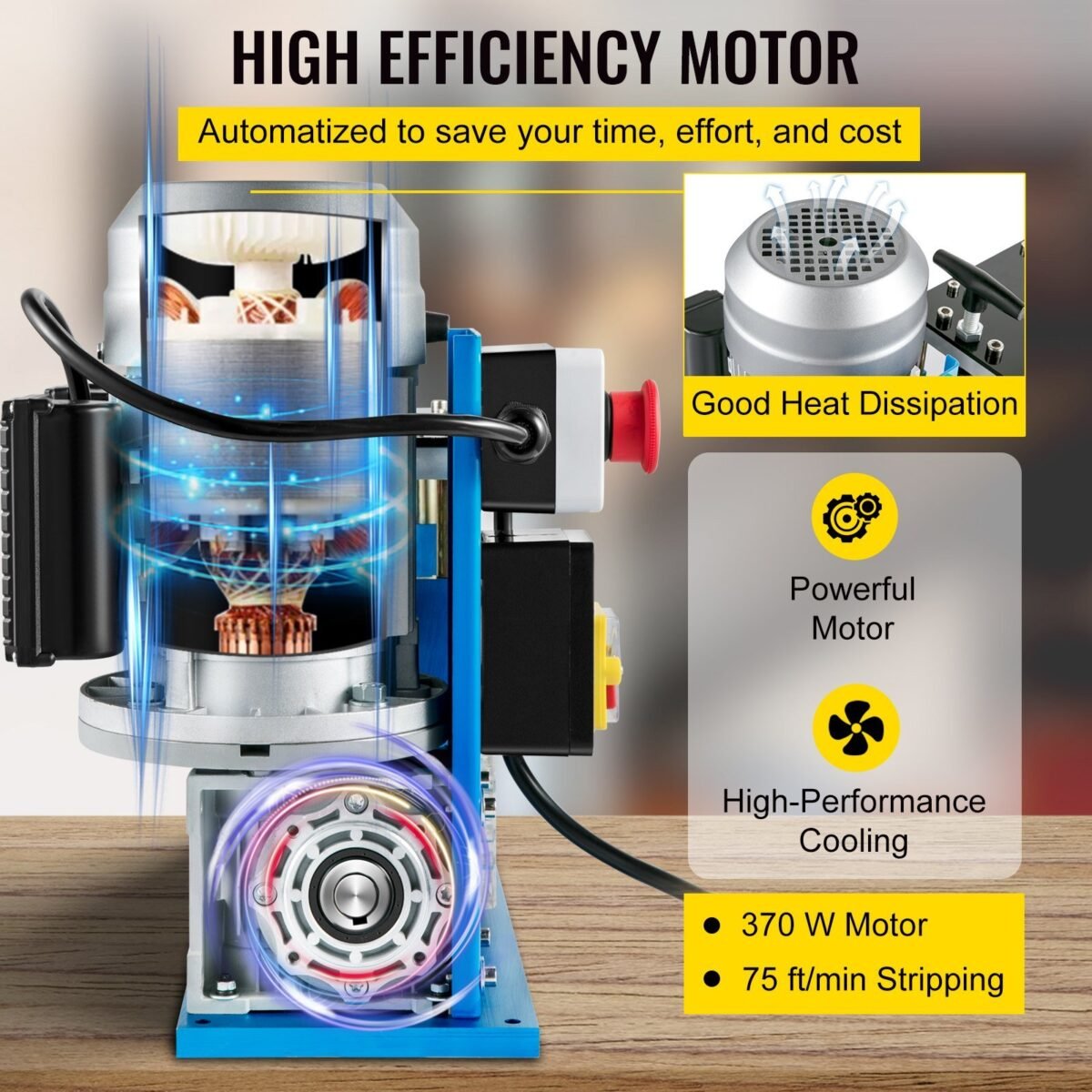 VEVOR SMS-038 Cable Wire Stripping Machine 0.06 inch -1.5 inch - Image 11