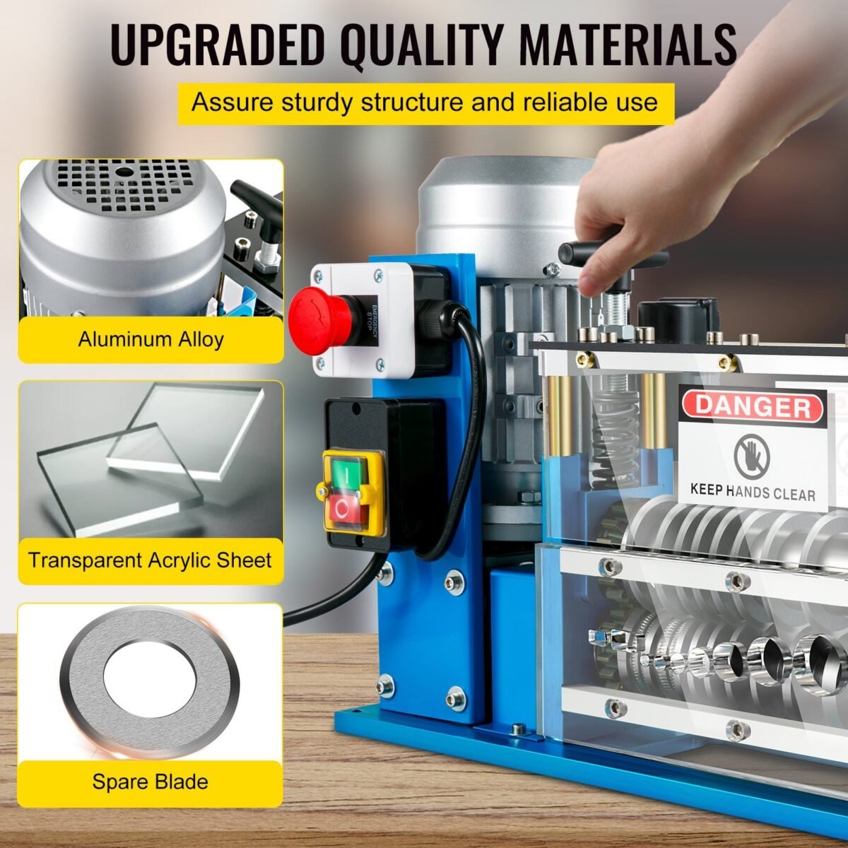 VEVOR SMS-038 Cable Wire Stripping Machine 0.06 inch -1.5 inch - Image 10