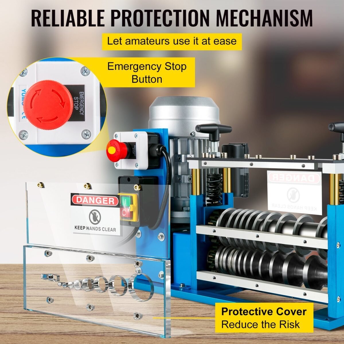 VEVOR SMS-038 Cable Wire Stripping Machine 0.06 inch -1.5 inch - Image 9