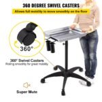 VEVOR KMS-611 Mayo Stand Medical Tray, Height Adjustable Stainless Steel Salon Tray Easy Assemble Tattoo Cart Lab Tray with 2 Cups & 1 Metal Ring for SPA Clinic Personal Care Lab Hospital Dentistry, Silver - Image 9
