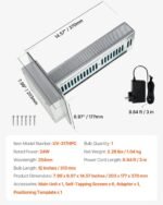 VEVOR UV-317HPC HVAC Air Purifier Whole House 24W 12inch - Image 7