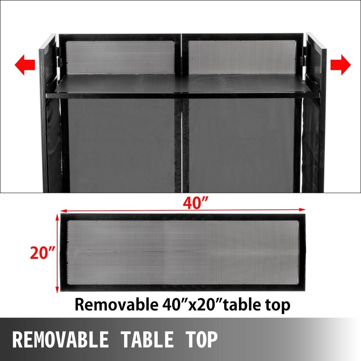 VEVOR DJ Facade Table 20x40x45 Inches - Image 11