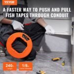 VEVOR JLT-2 Fish Tape, 240-foot, 1/8-inch - Image 12