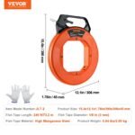 VEVOR JLT-2 Fish Tape, 240-foot, 1/8-inch - Image 7