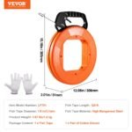 VEVOR LFT01 Fish Tape Wire Cable Line Puller 120ft 1/8 in - Image 7