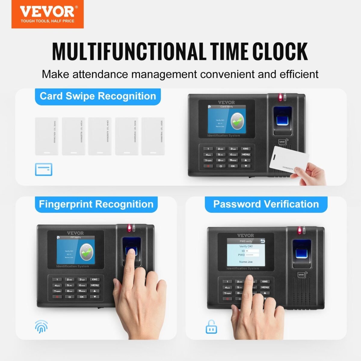 VEVOR TM1000 Time Clock - Image 12
