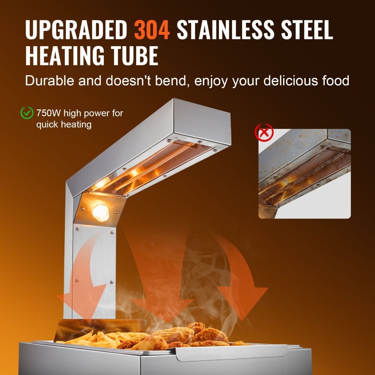 VEVOR HT-620 French Fry Food Warmer, 750W - Image 11