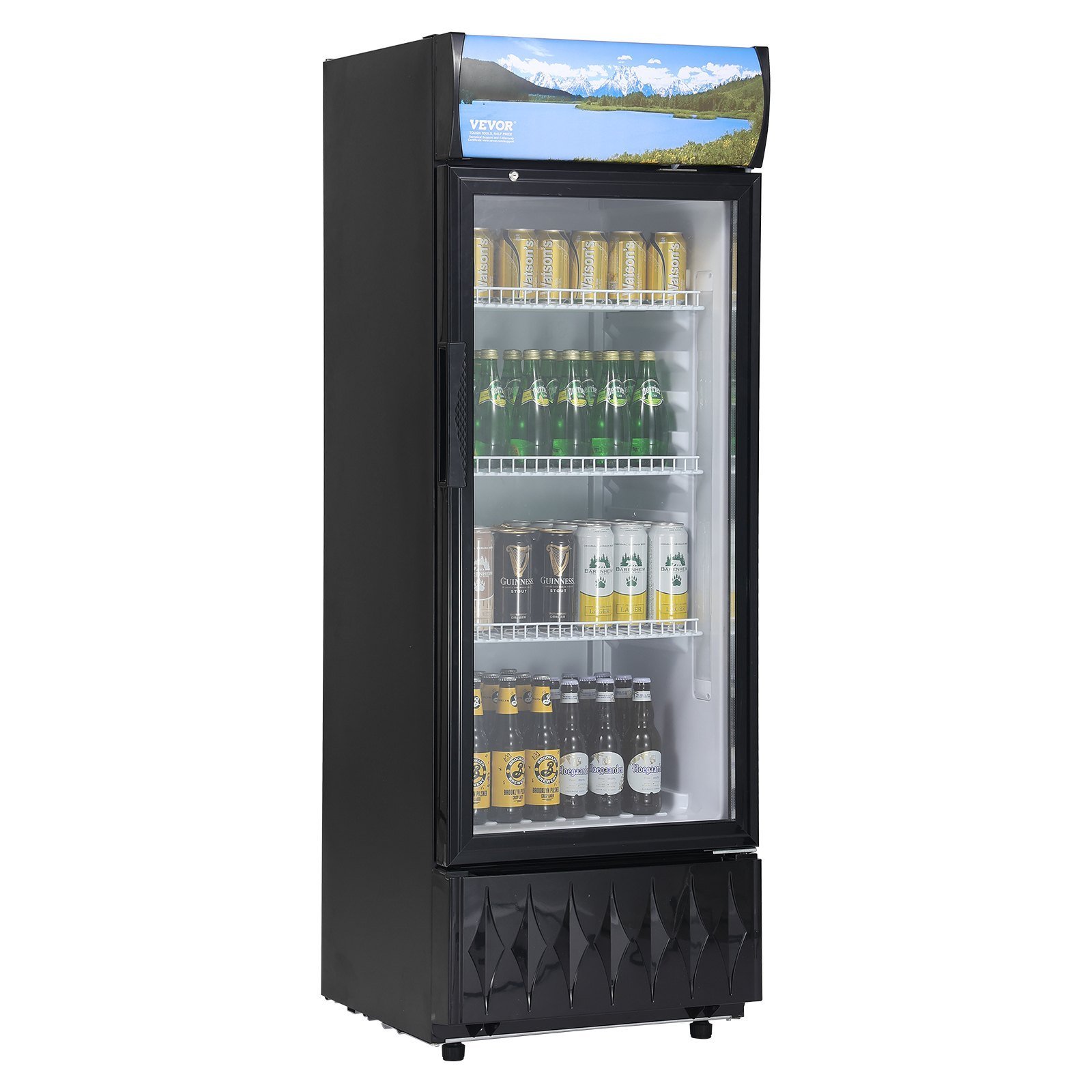 us_DMYLZSBX68CU4G0DPV1_original_img-v1_glass-door-refrigerator-m100-1.2.jpg VEVOR XLS-215WG Commercial Merchandiser Refrigerator, 6.8 Cu.Ft / 195L - Image 1