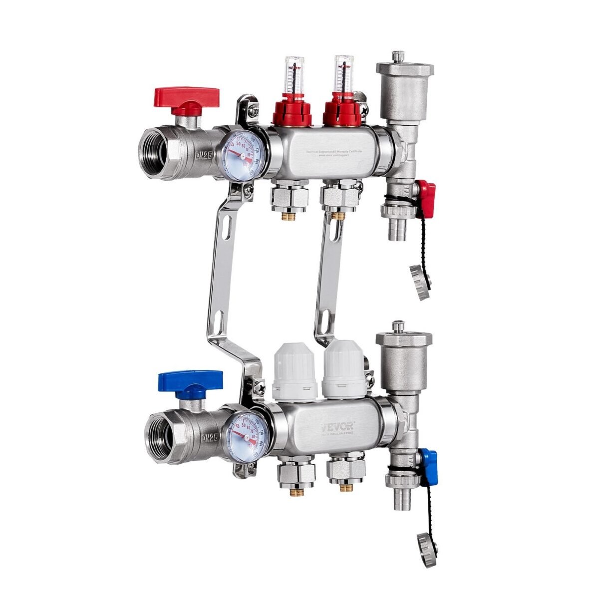 VEVOR 7012-25-02-00-NPT 2-Branch Radiant Heat Manifold - Image 5