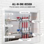 VEVOR 7012-25-03-00-NPT 3-Branch Radiant Heat Manifold - Image 10