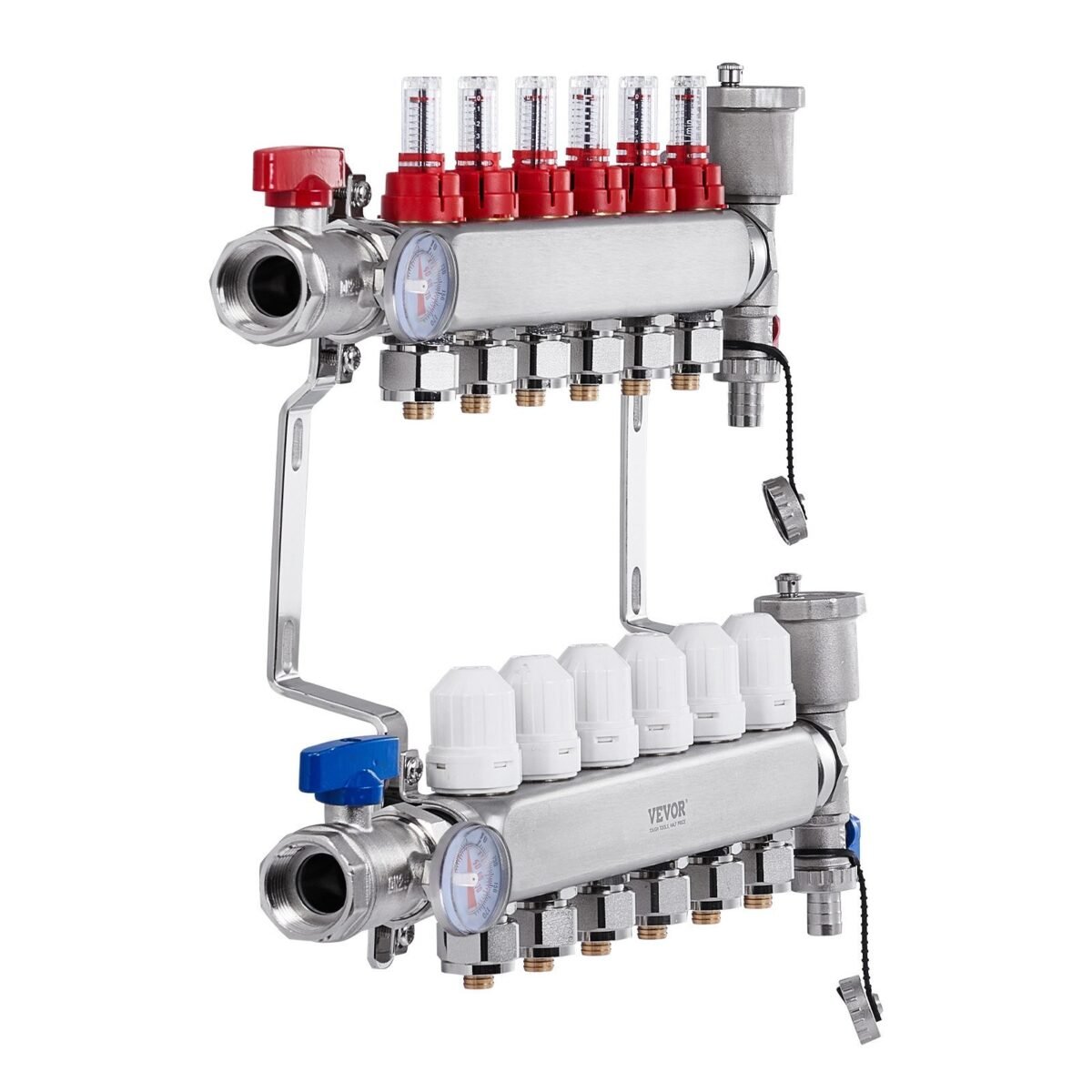 VEVOR 7012-25-06-00-NPT 6-Branch Radiant Heat Manifold - Image 2