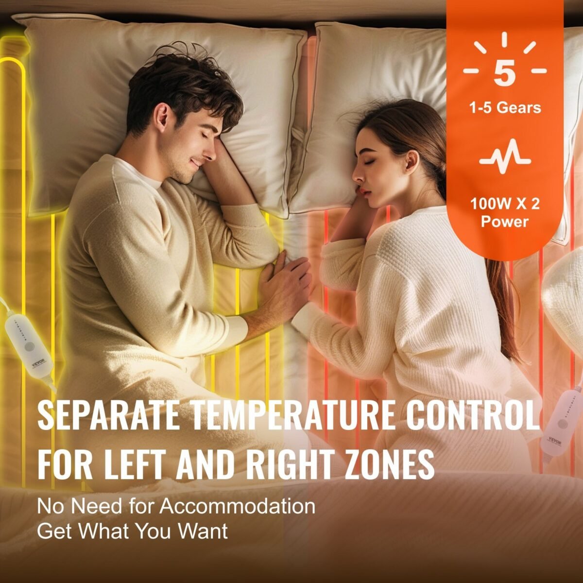 VEVOR HLMP-CF-NFI-K Heated Mattress Pad 78x80 - Image 11