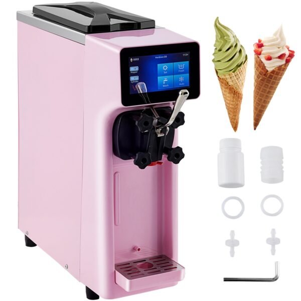 VEVOR - VV-BQL-9200ST-P110 10-20L/H Yield, 1000W Countertop Soft Serve Commercial Ice Cream Maker