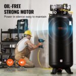 VEVOR FB3500-10A300-1P 80 Gallon Air Compressor 6.5HP 15.5 SCFM@90 PSI 2-Stage 145PSI Oil Free - Image 9