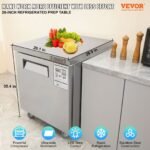 VEVOR KTR-27B Commercial Undercounter Worktop Refrigerator Refrigerator, 28" - Image 12