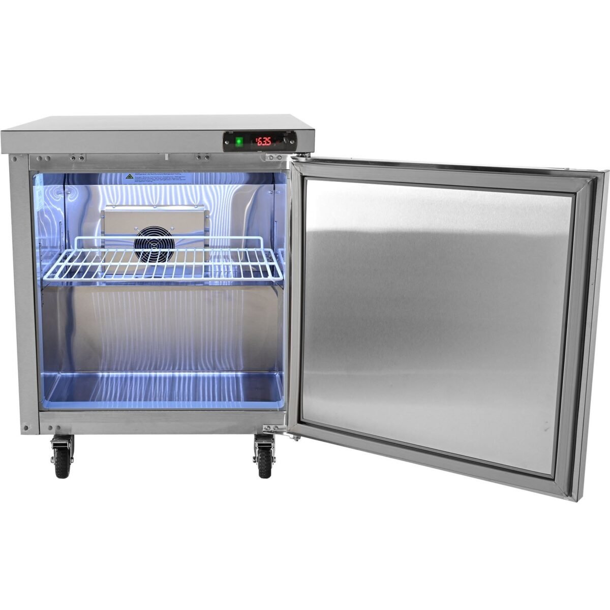 VEVOR KTR-27B Commercial Undercounter Worktop Refrigerator Refrigerator, 28" - Image 3